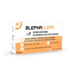 Blephaclean Lingettes Nettoyantes Hygiène Quotidienne de l'Oeil et des Paupières - 20 lingettes