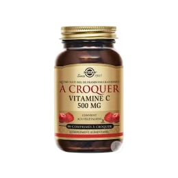 Solgar vitamine C 500mg à croquer framboise cranberry - 90 comprimés à croquer