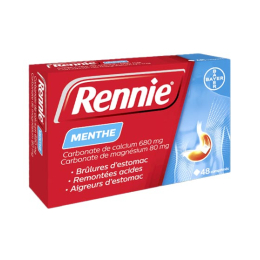 Rennie Menthe - 48 comprimés