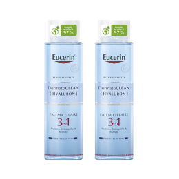 Eucerin DermatoCLEAN [HYALURON] Eau Micellaire 3 en 1 - 2x400ml