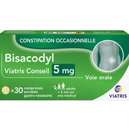 Bisacodyl 5mg - 30 comprimés gastro-enrobés