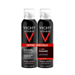 Vichy Homme Gel de Rasage Anti-irritation - 2 x 150 ml