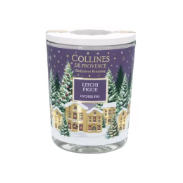 Bougie Parfumée de Noël Letchi Figue - 180g