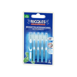 Ricqlès Brossettes interdentaires réutilisables 0,9mm - 5 brossettes