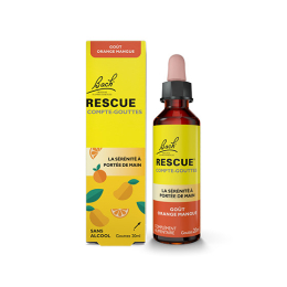 Bach Rescue Compte-gouttes saveur Orange-mangue - 20ml