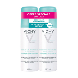 Vichy déodorant anti-transpirant  transpiration intense 48h - 2x125ml