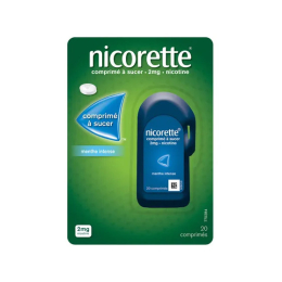 Nicorette Comprimé à sucer 2mg Menthe intense - 20 comprimés