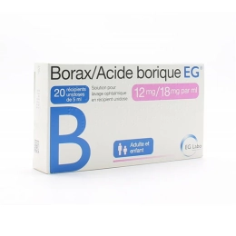 Borax/Acide Borique 12mg/18mg - 20 unidoses