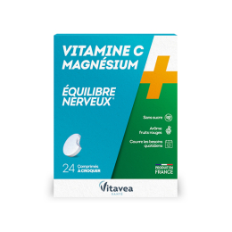 Vitamine C + Magnésium - 24 Comprimés