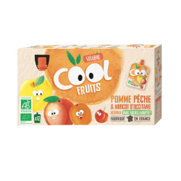 Cool Fruits Pomme Pêche Abricot BIO - 12 x 90g