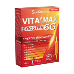 Vitamax Booster 6G Energie Immédiate - 20 ampoules