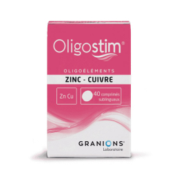 Granions Oligostim Zinc Cuivre - 40 comprimés