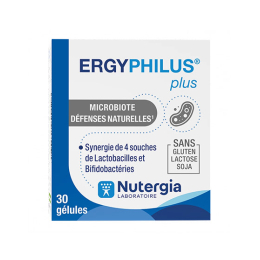 Nutergia Ergyphilus Plus Microbiote Défenses Naturelles - 30 gélules