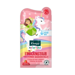 Kneipp Naturkind Cristaux de bain crépitants Paillettes de licorne Fraise - 60g