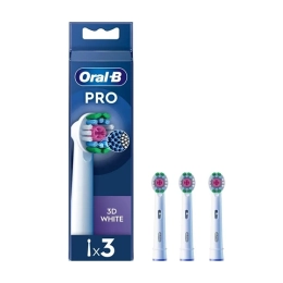 Pro 3D White Brossettes de rechange pour brosse à dents électrique - 3 brossettes