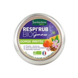 Respi'Rub Gorge irritée Gommes BIO - 45 gommes