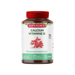 Superdiet Calcium et Vitamine D - 150 mg