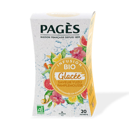 Pagès Infusion glacée Yuzu Pamplemousse BIO - 20 sachets