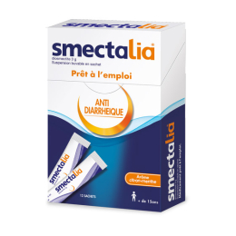 Smectalia Solution Buvable Citron Menthe - 12 sachets