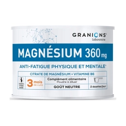 Magnésium 360mg Anti-fatigue physique et mentale - 210g