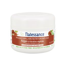 Natessance Masque Capillaire anti-age argan et Kératine - 200ml