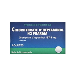 Chlorhydrate d'Heptaminol 187,8mg - 20 comprimés