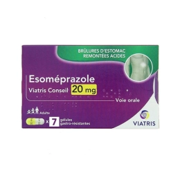 Esomeprazole 20mg  -7  gélules