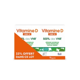 Vitamine D 1000 UI - 2 x 90 Comprimés