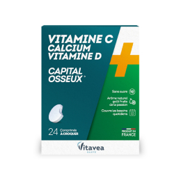 Vitamine C, Calcium, Vitamine D - 24 comprimés
