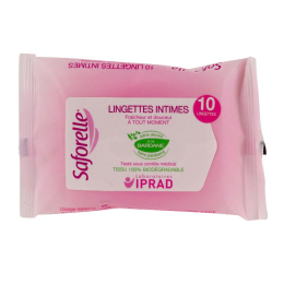 Saforelle Lingettes muqueuses et peaux sensibles  - 10 lingettes