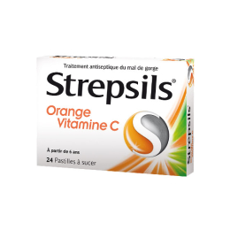 Strepsils Orange Vitamine C 24 Pastilles