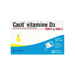 Cacit Vitamine D 1000 mg/880 UI - 30 sachets effervescents