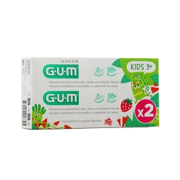 Dentifrice Enfants 3ans et + goût fraise - 2x50ML