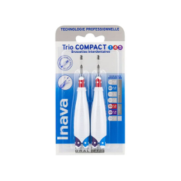 Inava Trio Compact brossettes interdentaires 0,8mm/1,5mm/1,8mm - 2 brossettes