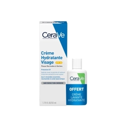 Crème Hydratante Visage SPF30 - 52ml + Crème Lavante Hydratante OFFERTE