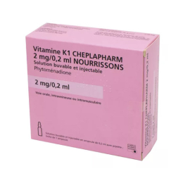 Vitamine K1 2mg/0,2ml Nourrissons - 1 ampoule