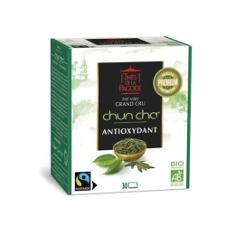 Thé de la Pagode Thé vert Chun cha équitable BIO - 30 infusettes