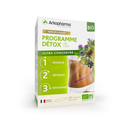 Arkopharma Arkofluides Programme détox BIO - 30 ampoules