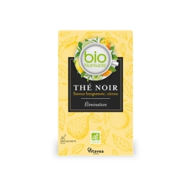 Nutrisanté Thé Noir Elimination Saveur Bergamote Citron BIO - 20 sachets