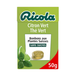 Bonbons sans sucres Citron vert et Thé vert - 50g