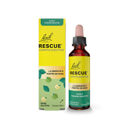 Bach Rescue Compte-gouttes saveur Pomme-menthe - 20 ml