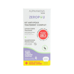 Alphanova Kids Zeropou Kit Anti-poux traitement complet BIO