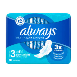 Serviettes hygiéniques jour et nuit - 10 serviettes