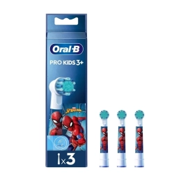 Pro Kids 3+ Brossettes de rechange pour brosse à dents électrique Spiderman -3 brossettes