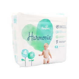 Corps Harmonie 4-8kg Taille 2 - 28 couches PAMPERS