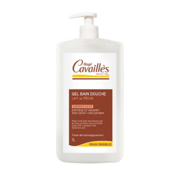 Rogé Cavaillès Gel surgras bain et douche lait de pêche - 1L