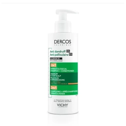 Dercos Shampooing 2en1 Anti-pelliculaire - 400ml