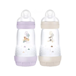 Easy Start Biberons 2 mois et + Lilas et Sable - 2 biberons 260ml