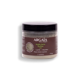 Argaïa Argile Verte surfine en poudre naturelle - 170 gr