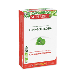 Superdiet Ginkgo biloba BIO - 20 ampoules